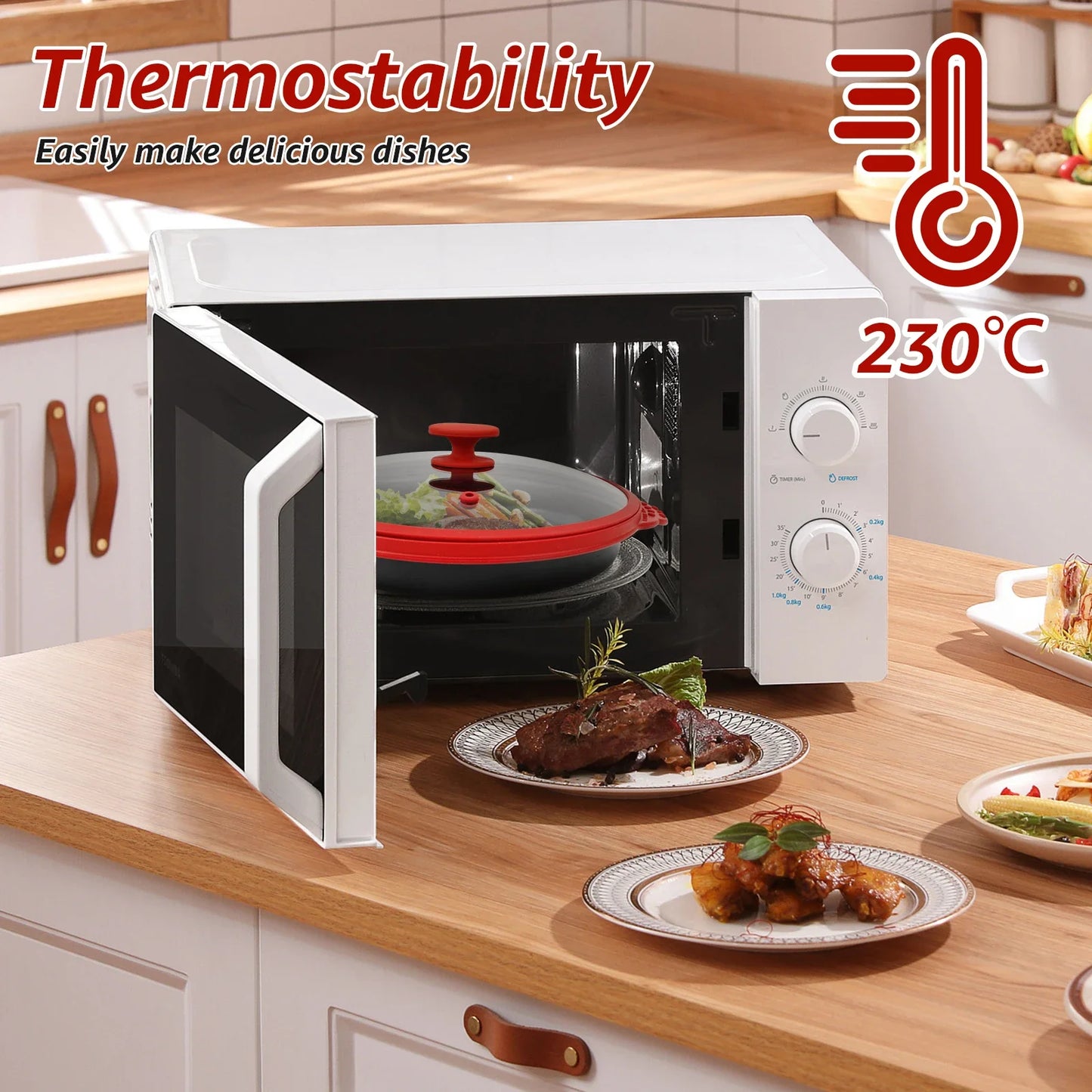 Elevate Your Cooking with the Microwave Grill Pan & Cover - Perfect for Grilling, Browning, and Crisping!