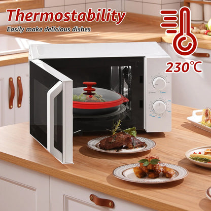 Elevate Your Cooking with the Microwave Grill Pan & Cover - Perfect for Grilling, Browning, and Crisping!